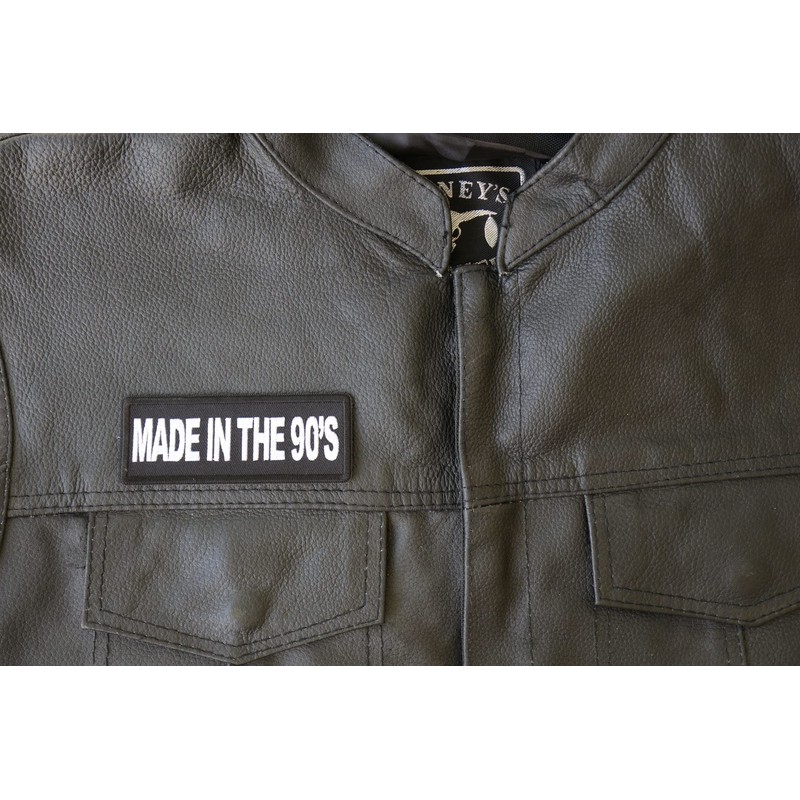 Made in The 90s Patch - 4x1.5 inch - Embroidered