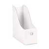 Blue Summit Supplies 6 Pack White Cardboard Magazine Holder,, Sturdy