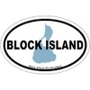 CafePress Block Island RI Oval Design. Oval Car Bumper Sticker