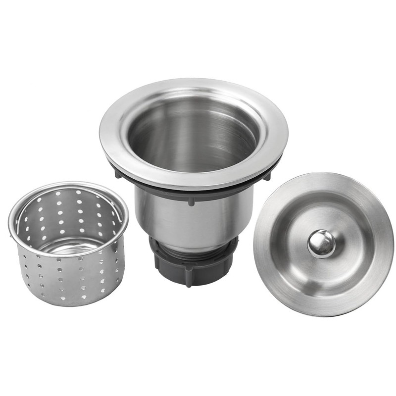 Oakland 3-1/2 Inch Sink Drain Assembly Kit, Removable Deep Sink
