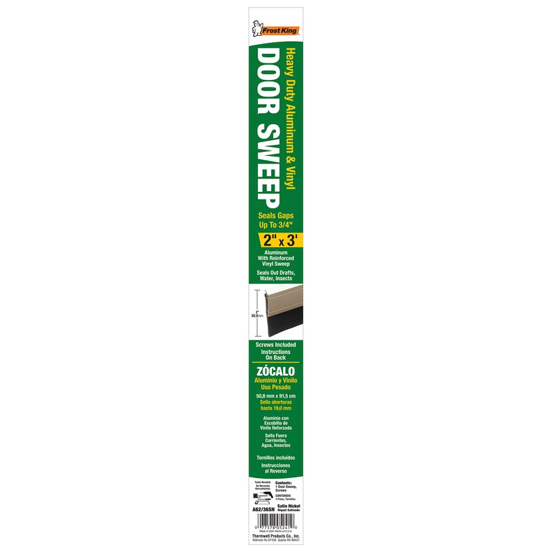 Frost King A62/36SN Heavy Duty Sweep, 2in x 36in, Satin