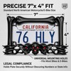 JYIS Cool Motorcycle License Plate Frame, Heavy-Duty Skull Motorcycle License