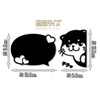 Little Clicked Otter Cutting Sticker Decal (Black, ILoveKawauso)