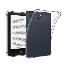 GIOPUEY Case for Tolino Shine 4, Soft TPU Back Cover, Thin Cover, Airbag Protection, Case Compatible with Tolino Shine 4 Transparent