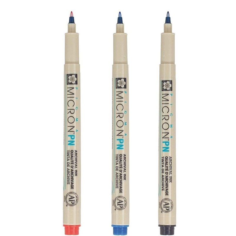 SAKURA Pigma Micron PN Fineliner Pen Set of 3