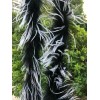 Feather Paradise 27g Black Marabou Boa with White Ostrich Feather
