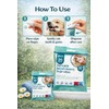 Pet Guru Disposable Dental Cleaning Finger Wipes for Dogs &