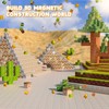 KIZJORYA Pack of 100 Magnetic Building Blocks Desert Theme