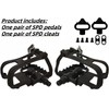 YBEKI Professional Bike Pedals with Adjustable Toe Clips & Straps