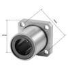 sourcing map Linear Ball Bearings LMK20UU with Square Flange, 20
