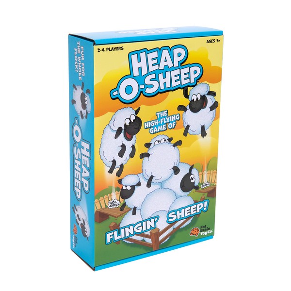 Fat Brain Toys Heap-O-Sheep - Game of Catapulting Sheep, 6 to Adult, 2 to 4 Players