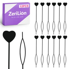 ZeriLion 12 Pcs Quick Hair Beader Tool for Braids - Bead Threader for Hair, Easy Loop Styling Kit for Kids Girls, Kids Hair Styling Essentials Kit