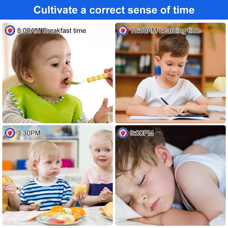 KARELLS Learning Clock for Students, Children's Educational Game Clock, Learning