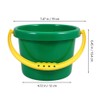 HEMOTON Beach Bucket Sand Bucket Pack of 2 Plastic Buckets