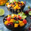 100PCS Hamburger Toothpicks Cocktail Picks Sticks Sandwiches Appetizers Cakes Dessert