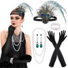 PLULON 1920s Flapper Great Gatsby Accessories Set Fashion Roaring 20's