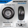 16x6.50-8 Tubeless Tire and Wheel, 4 Ply 16x6.5-8" Lawn Mower