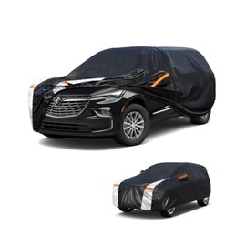 Large SUV Car Cover for Buick Enclave 2007-2025 100% Waterproof All Weather, Heavy Duty Outdoor Full Exterior Covers Rain Sun Wind UV Protection.