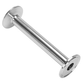 DERNORD Sanitary Tri Clamp Spool Tube Stainless Steel 304 with 1.5 inch Tri Clamp 3/4 inch Tube OD (Tube Length: 6 Inch /152 MM)