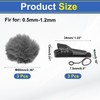sourcing map Microphone Cover Furry Windscreen Mic Cover with Clip