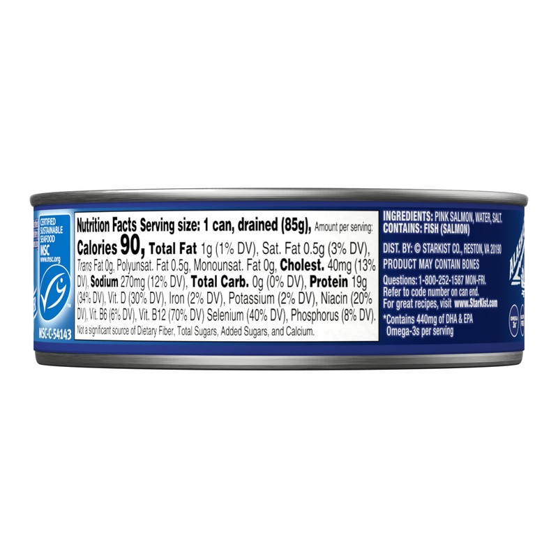 StarKist Wild Pink Salmon, Skinless, Boneless, 5 Ounce (Pack of