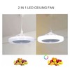 Luz de ventilador de techo, 85‑265V Ventilador de araña silencioso