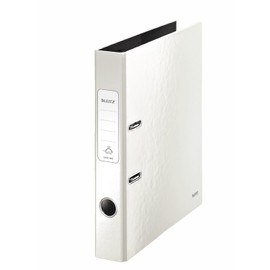 Leitz Wow Lever Arch File A4 50mm Pearl White 10060001