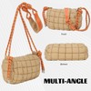 Fecialy Quilted Puffer Bag for Women Quilted Shoulder Bag Lightweight