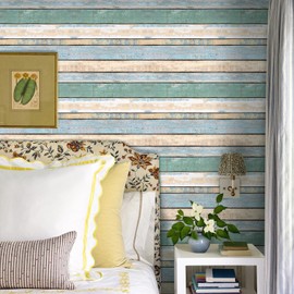 COMSTICKC 3D Wandpaneele Selbstklebend Holzoptik,10 Stück Wandverkleidung Selbstklebend Holzoptik Backstein 3D Wandpaneele,30x30 cm,3D PVC Wall Panel für Innenwanddekoration