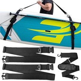 SUP Kayak Carry Strap Adjustable Shoulder Strap,Paddle Board Surfboard Shoulder Strap for SUP, Kayak & Canoe,Heavy-Duty Alloy Strap Buckle Multi-Use Carrier