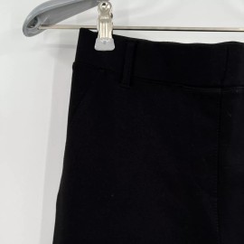 Quince Black Ponte Pants - Straight Leg - Faux Pockets - XS Petite - 28" - NWT