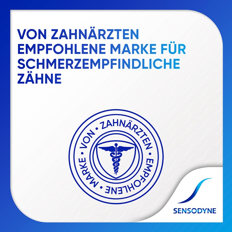Sensodyne Sensitiv Fluorid Zahncreme, 75ml, tägliche Zahnpasta, bei schmerzempfindlichen Zähnen