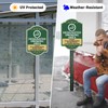 2 PC Designated Smoking Area Signs, 14"x10" Smoking Area Sign,