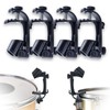 4 Pcs Drum Microphone Clip, Adjustable Drum Mic Clip with