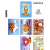 GARFIELD CUSTOM NOVELTY TRADING CARD 6 CARDS SET