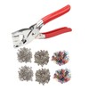 200 Sets Metal Snaps Buttons with Fastener Plier Snaps Buttons