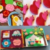 HaoFeiJH Felt Fabric Sheets - 6PCS Felt Squares - 8x12"