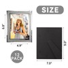 Calenzana 12 Pack 5x7 Sparkle Glass Picture Frame, Glitter Edge