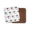 Square Single Coaster - Cute Sheep Farm Animals Pastel Teen