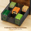 Plaviya 3-Tier Tea Bag Organizer with Drawer for Countertop
