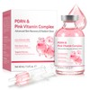 PDRN Glow Ampoule, Pink Vitamin B12 for Radiant Glass Skin,
