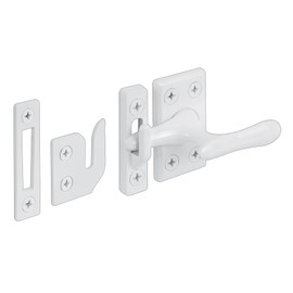 Prime-Line H 3836 Casement Lock, White, 3 Keepers, Screws (1 Set)