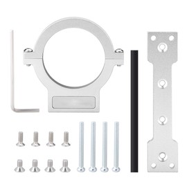 Water Cooling Water Tank 60MM Cylinder Tank Metal Buckle Mount Bracket (Silver)