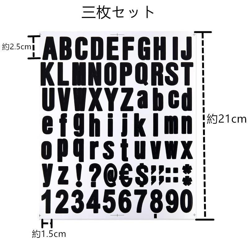 Number Stickers Large Alphabet Waterproof Stickers Letter Stickers Number Stickers