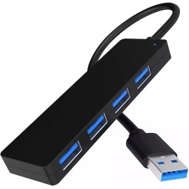 Unbranded 4-Port USB 3.0 Hub Splitter Multi Adapter High Speed For PC Mac Desktop Laptop