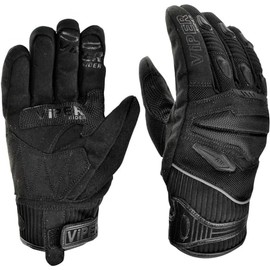 Viper Motorcycle Gloves Street 4 Summer CE Approved Touring Velcro Fastening Textile Motorbike Gear Gloves Black XS-3XL - Black - XL
