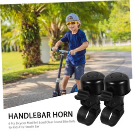 Sosoport 6pcs Mini Bike Bells Loud Sound Bell for Boys and Girls Easy to Install Bicycle Safety Warning Accessories for Mountain and Road Bikes