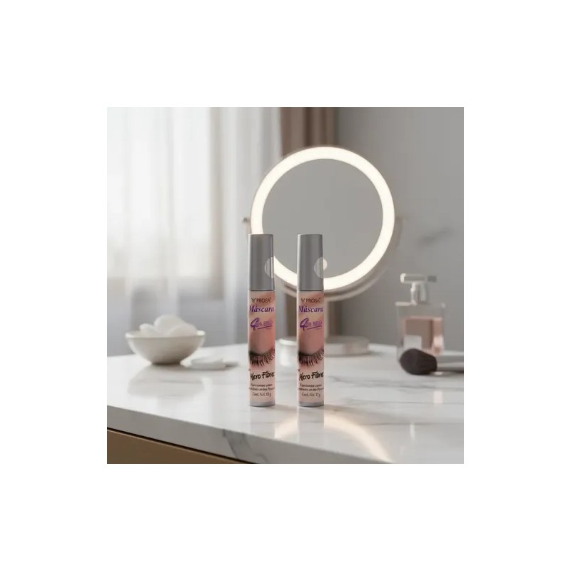 Rimel Mascara Pestañas Micro Fibras Prosa 4 En 1