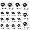 AUTMORAN 18Pcs Cute Sheep Ornaments Hanging Decor,Holiday Tree Decorative Lamb