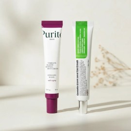 Kit Purito: Serum Crema Hidratante Antiarruga 30ml + Crema Ojos Ácido Hialurónico 30ml Vegana